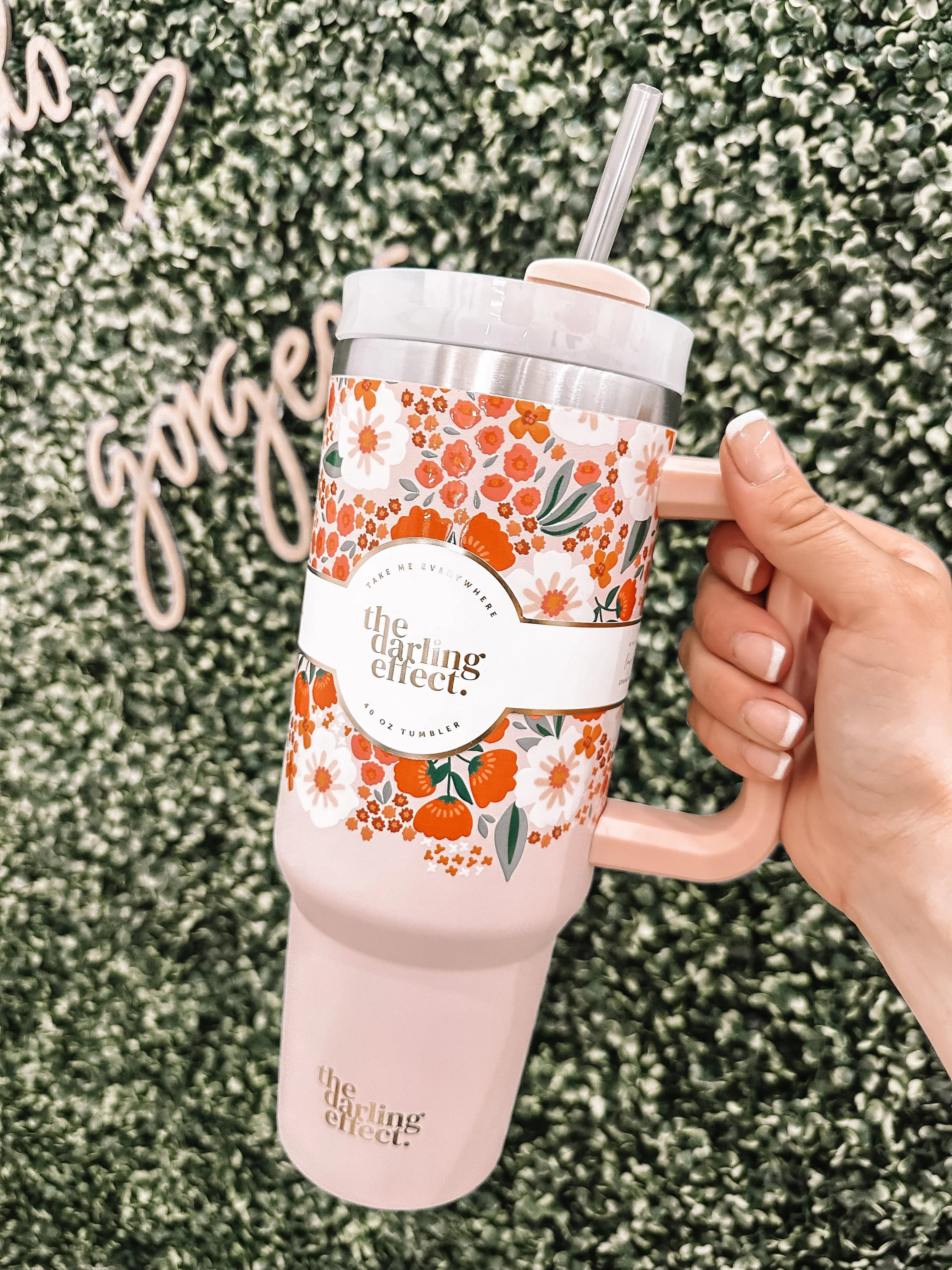 40oz Take me Everywhere Tumbler - Bright + Bloomy