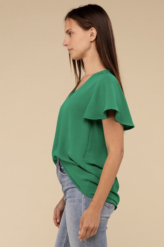 Airflow Flutter Sleeve Top