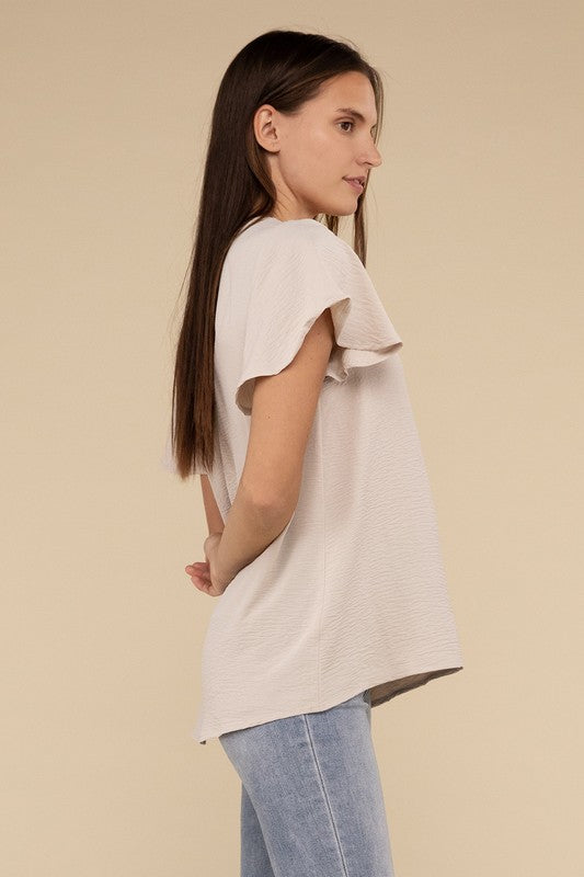 Airflow Flutter Sleeve Top