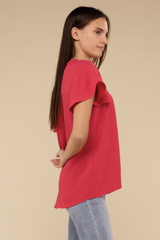 Airflow Flutter Sleeve Top