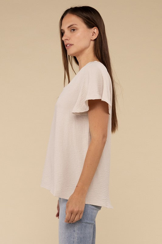 Airflow Flutter Sleeve Top